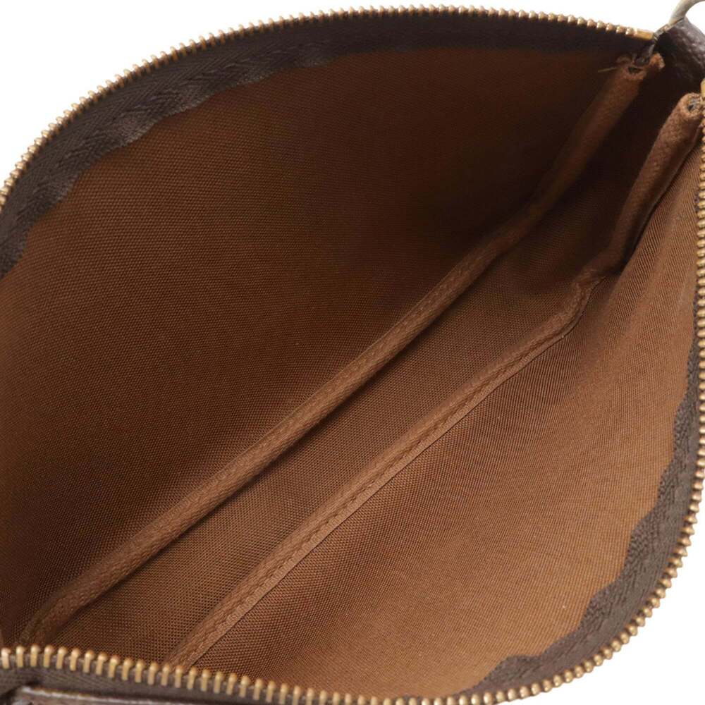 LOUIS VUITTON Authentic Brown Monogram Pochette Pouch - Picture 9 of 10